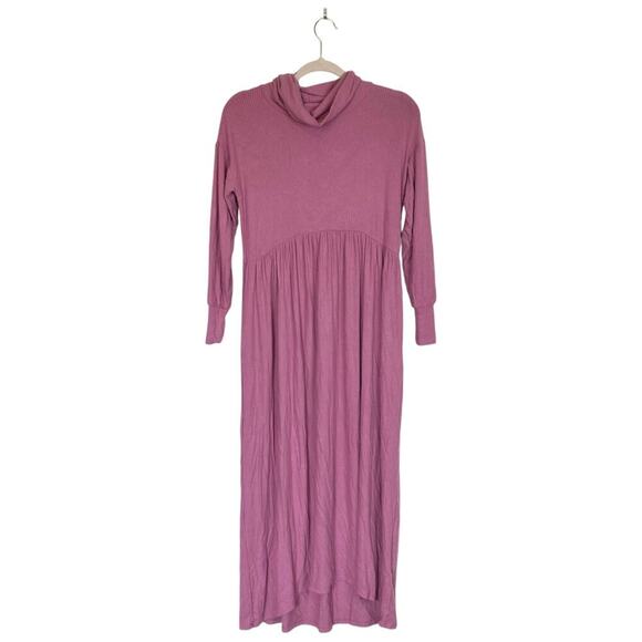 NWT ANTHROPOLOGIE Dolan Alissa Maxi Dress Pink Mauve Size XS Ribbed Casual New - Picture 3 of 10